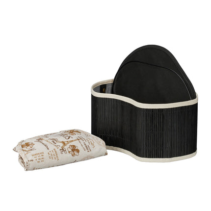 Bread basket Paris in black