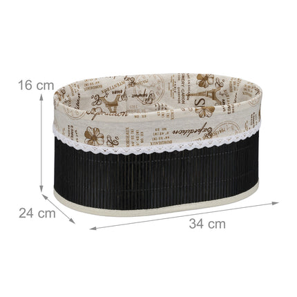 Bread basket Paris in black