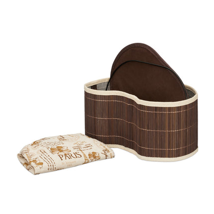 Bread basket Paris in brown