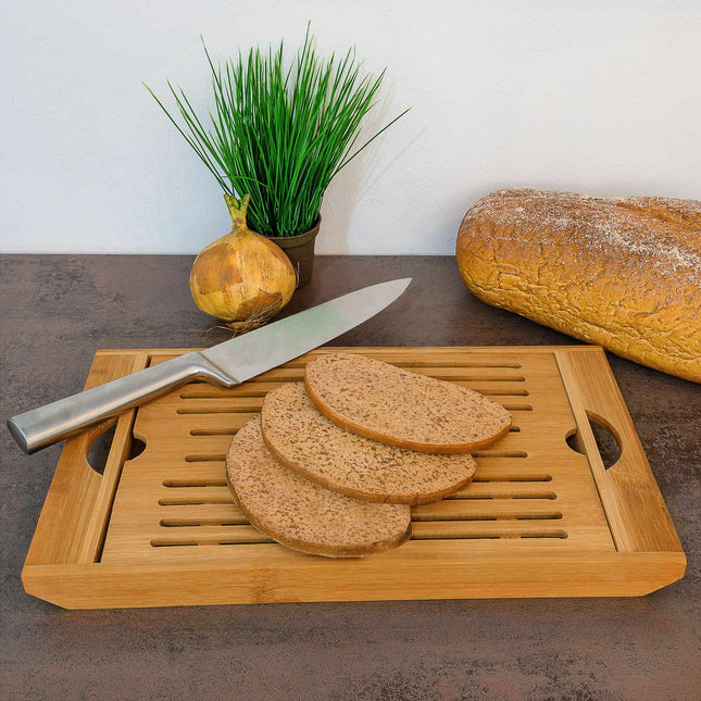 Broodsnijplank met opvangbak
