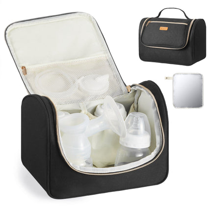 Breast Pump Travel Bag, Insulated Storage, Waterproof Mat