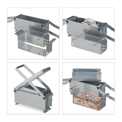 Briquette press for silver colored paper