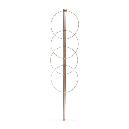 Brown Plant Supports with Rings, 120 cm