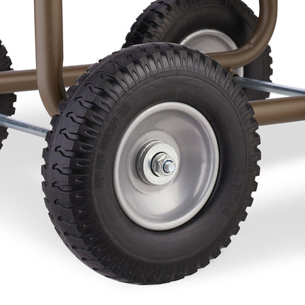 Brown Steel Hose Trolley