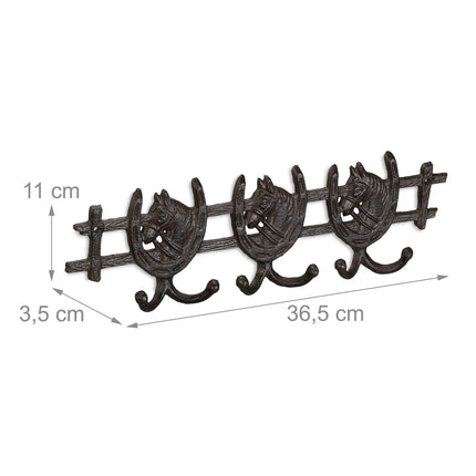 Brown coat hanger in horse design