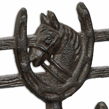 Brown coat hanger in horse design