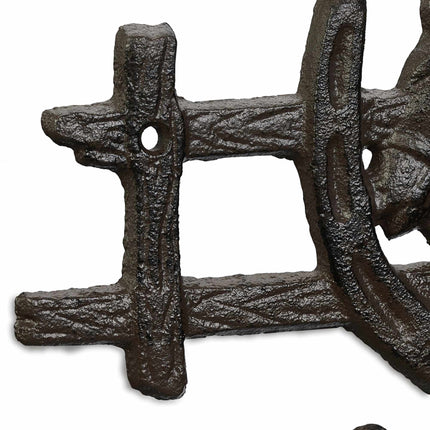 Brown coat hanger in horse design