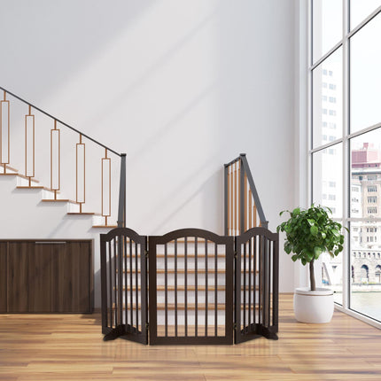 Brown security gate 70 cm