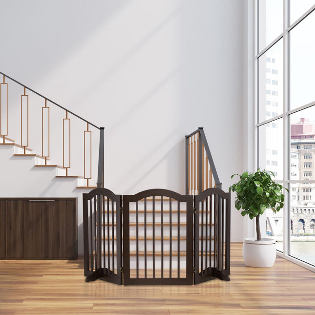 Brown security gate 70 cm