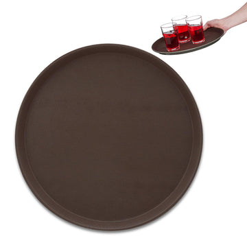 Brown serving tray for catering