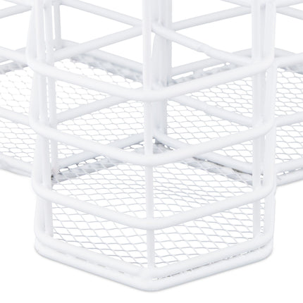 Brush holder with 3 compartments