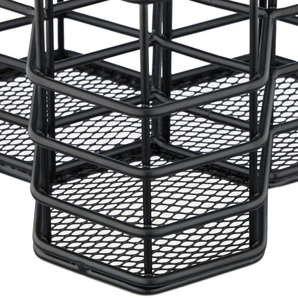 Brush holder with 3 compartments