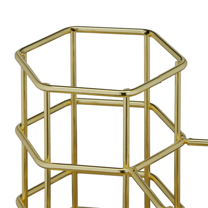 Brush holder with 3 compartments
