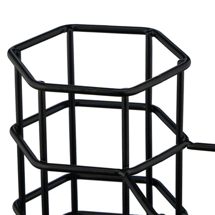 Brush holder with 3 compartments