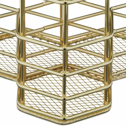 Brush holder with 3 compartments