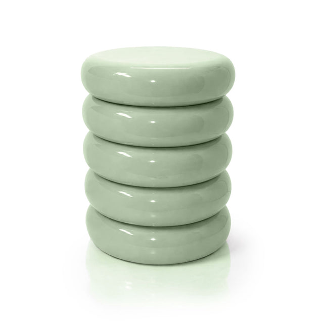 Bubble Design Iron Side Table & Stool