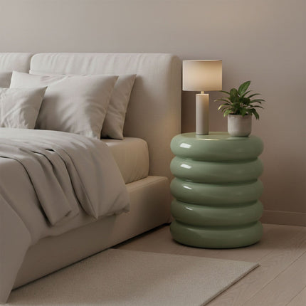 Bubble Design Iron Side Table & Stool