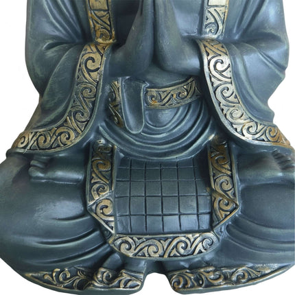 Buddha Statue 38cm, Weather-Resistant Polyresin