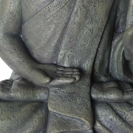 Buddha Statue 52cm, Weatherproof Polyresin, Stone Finish