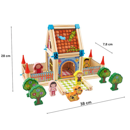 Building Blocks House Set, 268 Pieces, Ages 3+