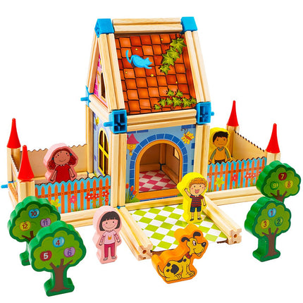 Building Blocks House Set, 268 Pieces, Ages 3+