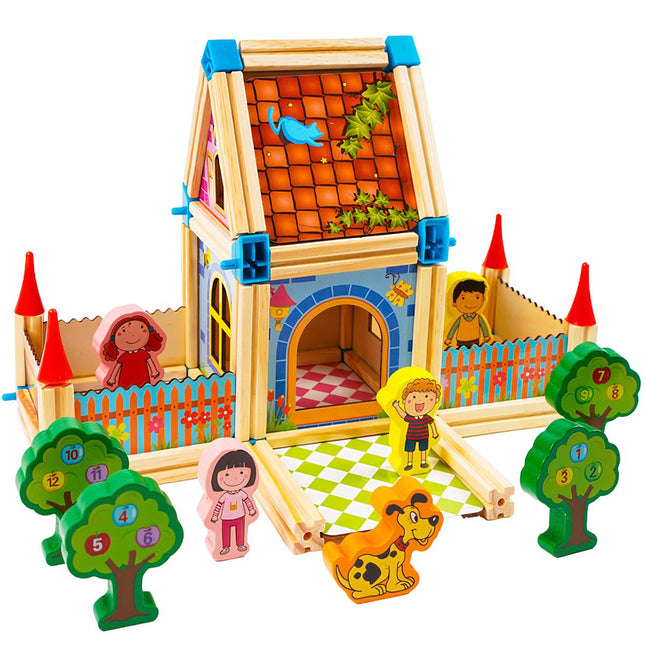 Building Blocks House Set, 268 Pieces, Ages 3+