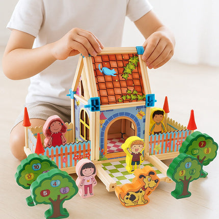 Building Blocks House Set, 268 Pieces, Ages 3+