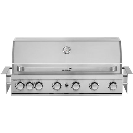 Built-In Gas Grill, 6 Burners, Stainless Steel, 95x46 cm