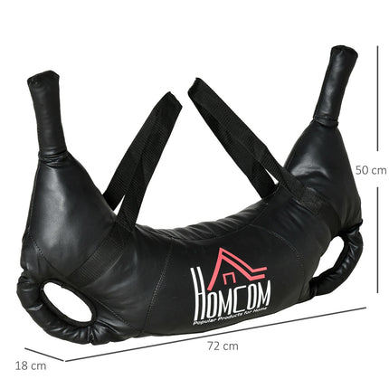 20 kg Bulgarian weight training bag, black metallic sand