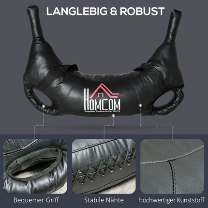 20 kg Bulgarian weight training bag, black metallic sand