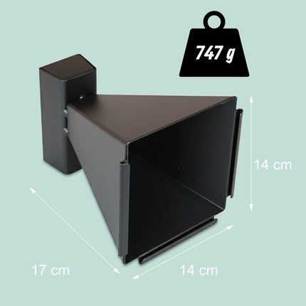 Bullet Trap for Air Rifles, 14x14cm Steel