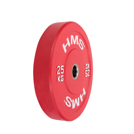 Bumper Olympic Plate, 25 KG, Red
