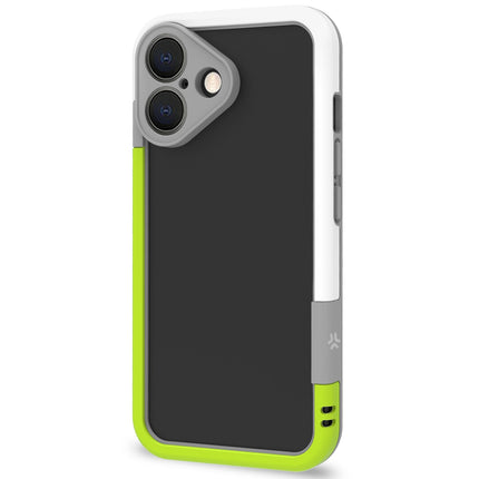 Bumper iPhone 16 White/Lime Green