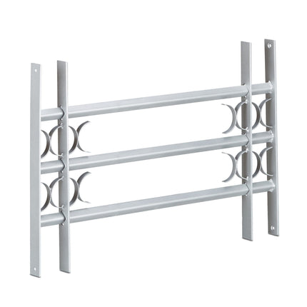 Burglar protection with extendable window grill