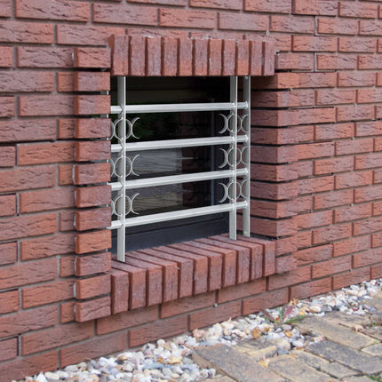Burglary protection with extendable window grill