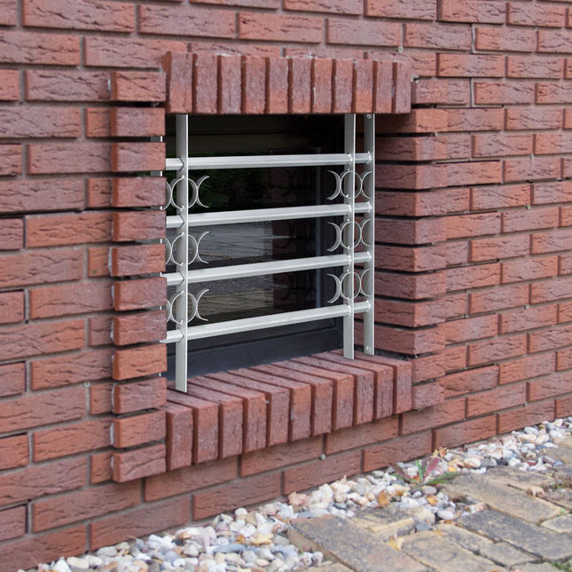 Burglary protection with extendable window grill