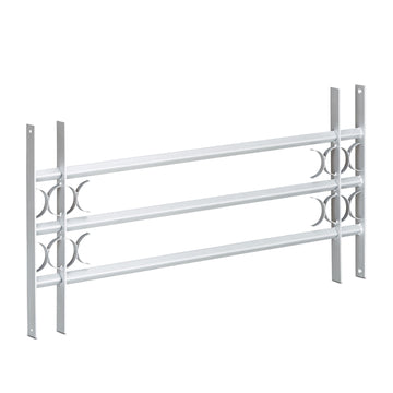 Burglary protection with extendable window grill