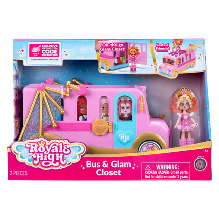Bus & Glam Closet for Royal High Dolls, Storage & Display
