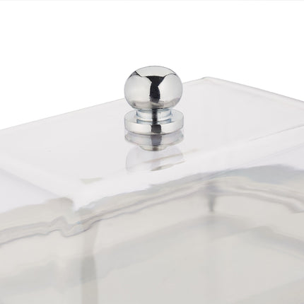 Butter dish in stainless steel and plastic