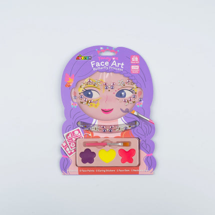 Butterfly Face Art for Kids, Princess Theme, Easy Application
