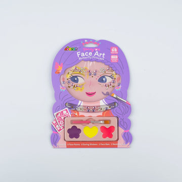 Butterfly Face Art for Kids, Princess Theme, Easy Application