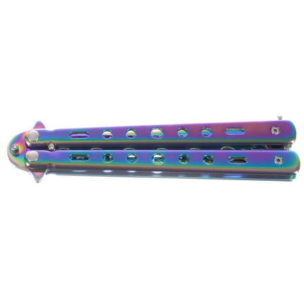 Butterfly knife for training - rainbow