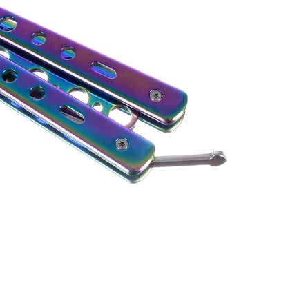 Butterfly knife for training - rainbow