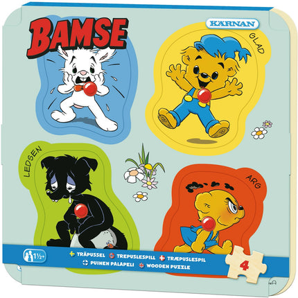 Button puzzle Teddy bear 4 pieces