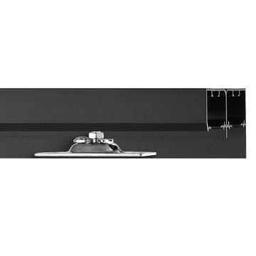 Bypass Sliding Door Hardware Kit, 4ft Aluminum, 2-Door