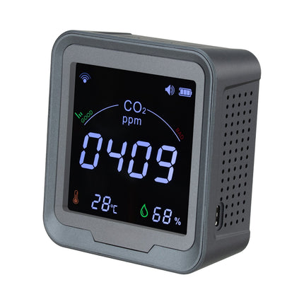 CO2 Monitor, NDIR Sensor, Temp Humidity, WiFi, Wall Mount