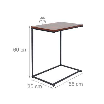 C-Shaped Side Table – Space-Saving, Versatile Design