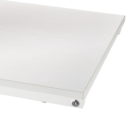 C-Shaped Side Table White