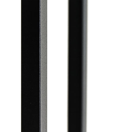 C-Shaped Side Table with Magazine Rack, Wood and Metal
