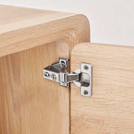 Cabinet Door Hinges, 60-Pack Partial Overlay Soft-Close, 100, Screws